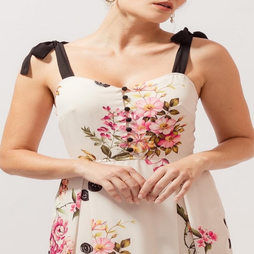 VESTIDO LONGO BUQUET DE VERÃO II G REF. 082427024403