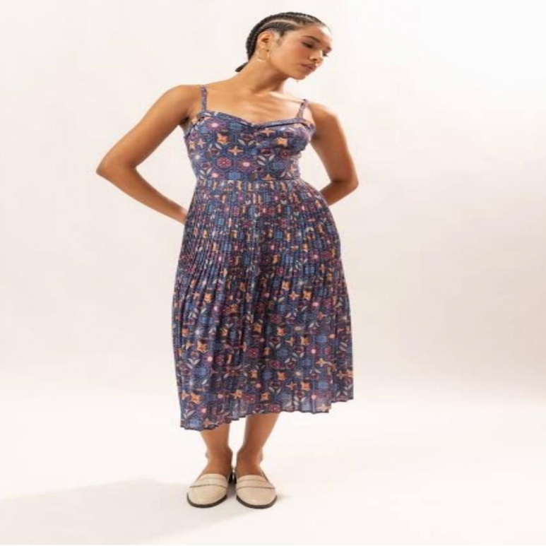 VESTIDO ANTIX  SUPER MIDI LADRILHO FOLK M REF. 082672003402