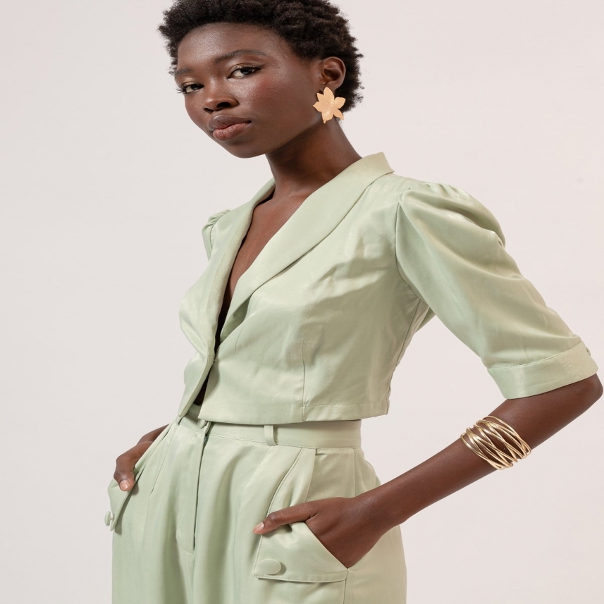 BLAZER CHEIRO DE MATO VERDE CLARO P REF. 005550030801