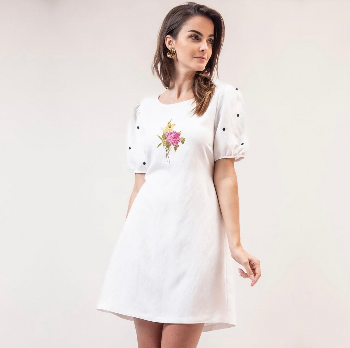 VESTIDO CURTO BUQUET DE VERAO VI TAM G REF. 082491011003