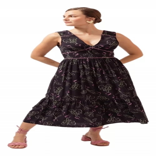 VESTIDO MIDI AMOR DE RABANETE TAM M REF. 082490000202