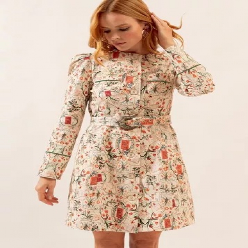 VESTIDO CURTO CONTOS DA FLORESTA GG REF. 082618024404