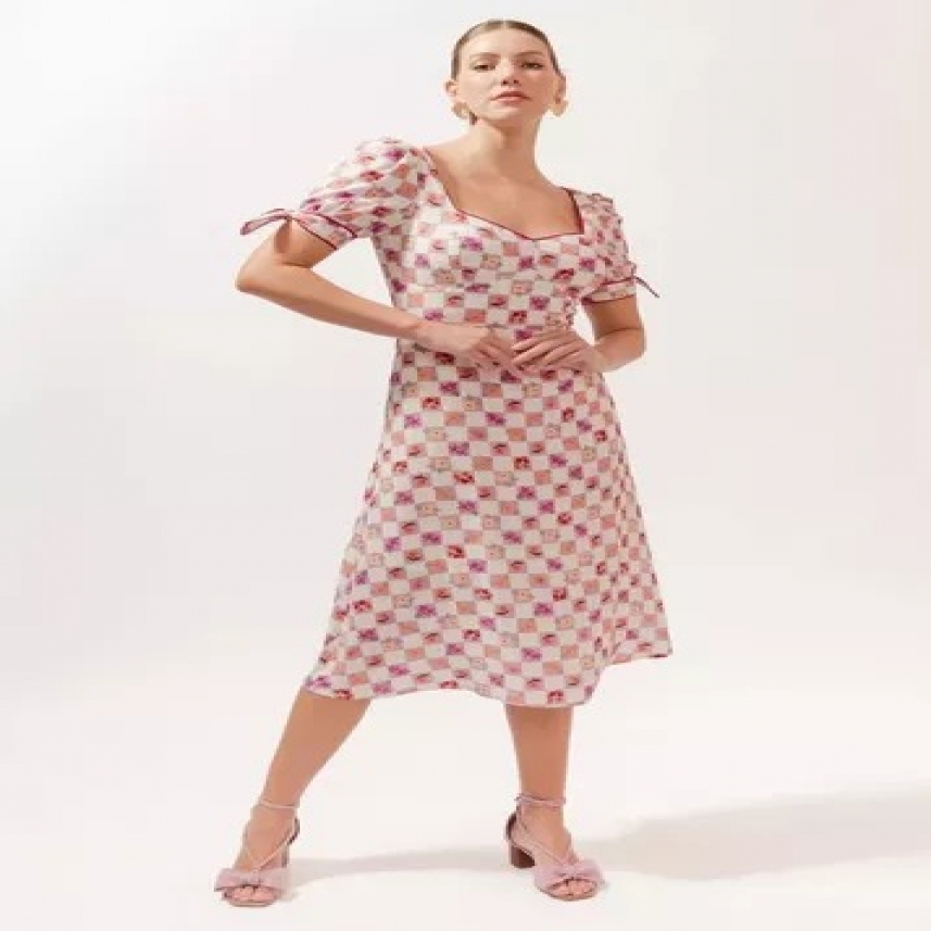 VESTIDO MIDI AZALEIA TAM G REF. 082531024403