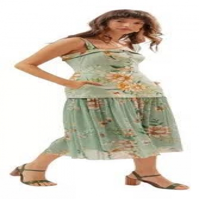 VESTIDO SUPER MIDI ASTRO FLOR GG REF. 082655004504