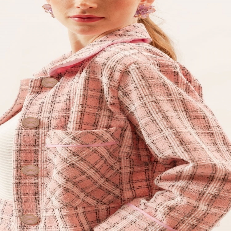 CASAQUETO TWEED C LAÇO CASA DA VO G REF. 005616006103