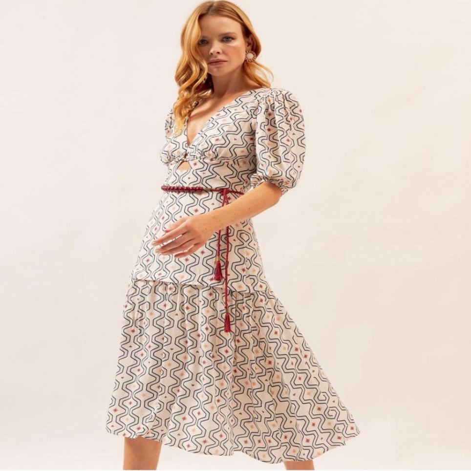 VESTIDO MIDI CORD METEORO REF. 545