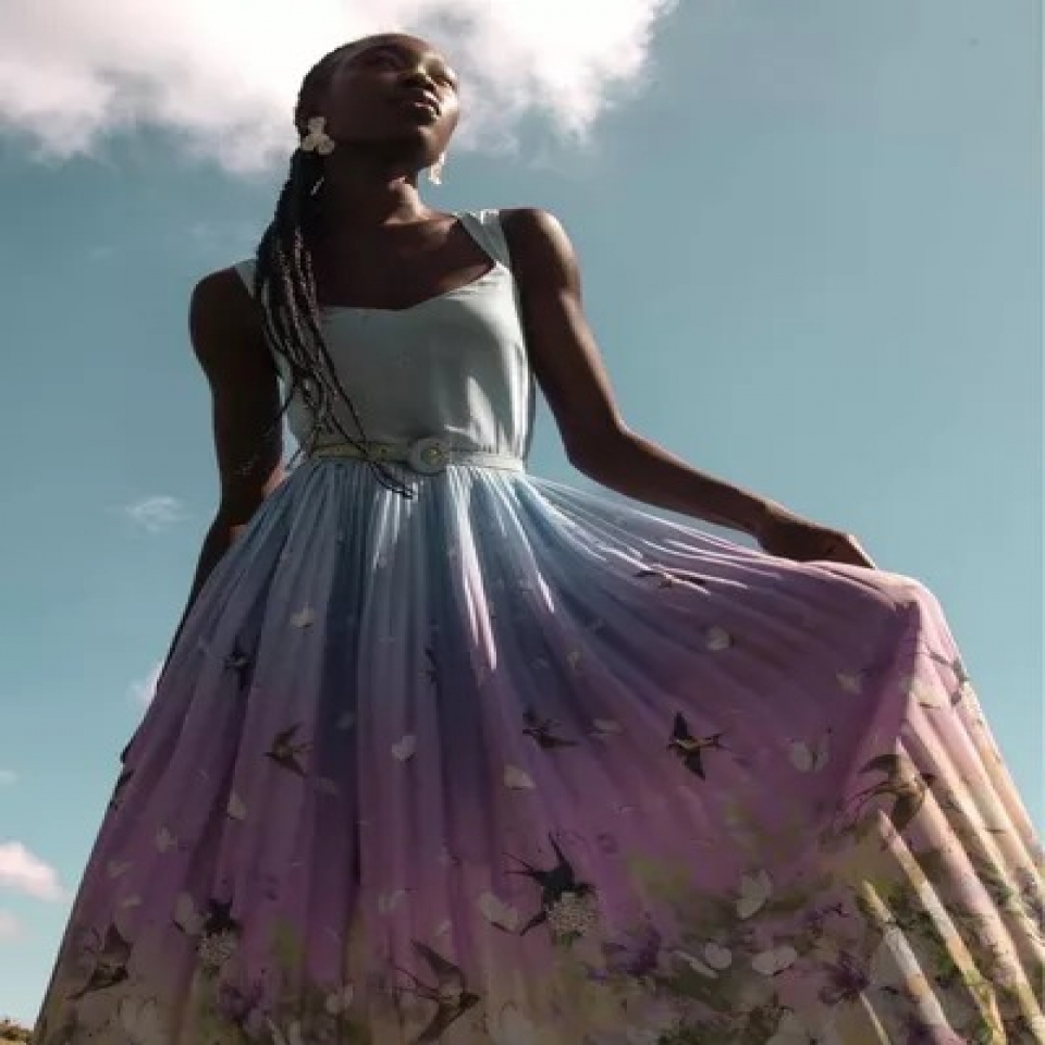 VESTIDO LONGO C CINTO ALVORADA  G REF. 082463098403