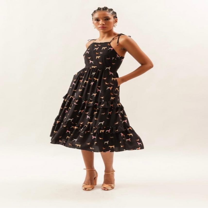 VESTIDO MIDI ENCAOTRIX P REF. 082708000201