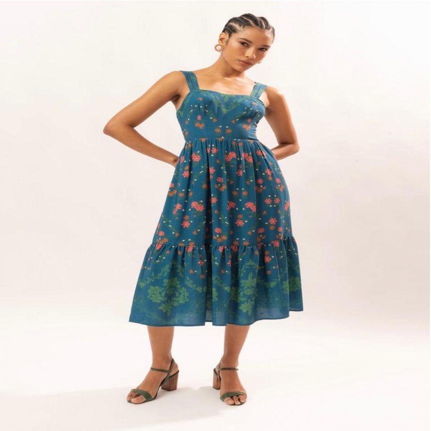 VESTIDO MIDI VIOLETA ASTRAL GG REF. 082678003404